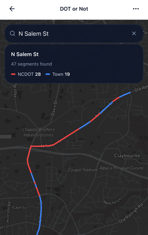 Road Ownership Map